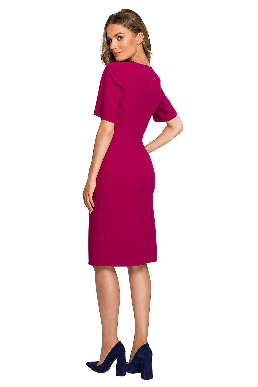 Dagkjole Stylove til dame fra MS StyleHaven, laget av polyester; Viskose; Elastan-1, farge Grønn, størrelse XL, med short; 3-4 ermer, perfekt til dress