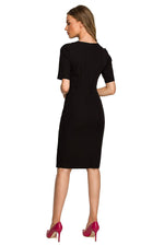 Dagkjole Stylove til dame fra MS StyleHaven, laget av polyester; Viskose; Elastan-1, farge Fiolett, størrelse s, med short; 3-4 ermer, perfekt til dress
