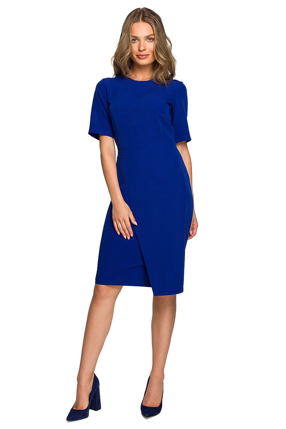 Dagkjole Stylove til dame fra MS StyleHaven, laget av polyester; Viskose; Elastan-1, farge Fiolett, størrelse M, med short; 3-4 ermer, perfekt til dress