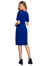 Dagkjole Stylove til dame fra MS StyleHaven, laget av polyester; Viskose; Elastan-1, farge Fiolett, størrelse L, med short; 3-4 ermer, perfekt til dress