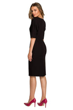 Dagkjole Stylove til dame fra MS StyleHaven, laget av polyester; Viskose; Elastan, farge Fiolett, størrelse s, med short ermer, perfekt til dress