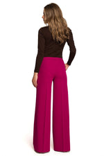 Damebukser Stylove til dame fra MS StyleHaven, laget av polyester; Viskose; Elastan, farge Grønn, størrelse XL, med long ermer, perfekt til dress