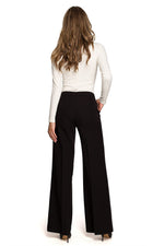 Damebukser Stylove til dame fra MS StyleHaven, laget av polyester; Viskose; Elastan, farge Fiolett, størrelse s, med long ermer, perfekt til dress