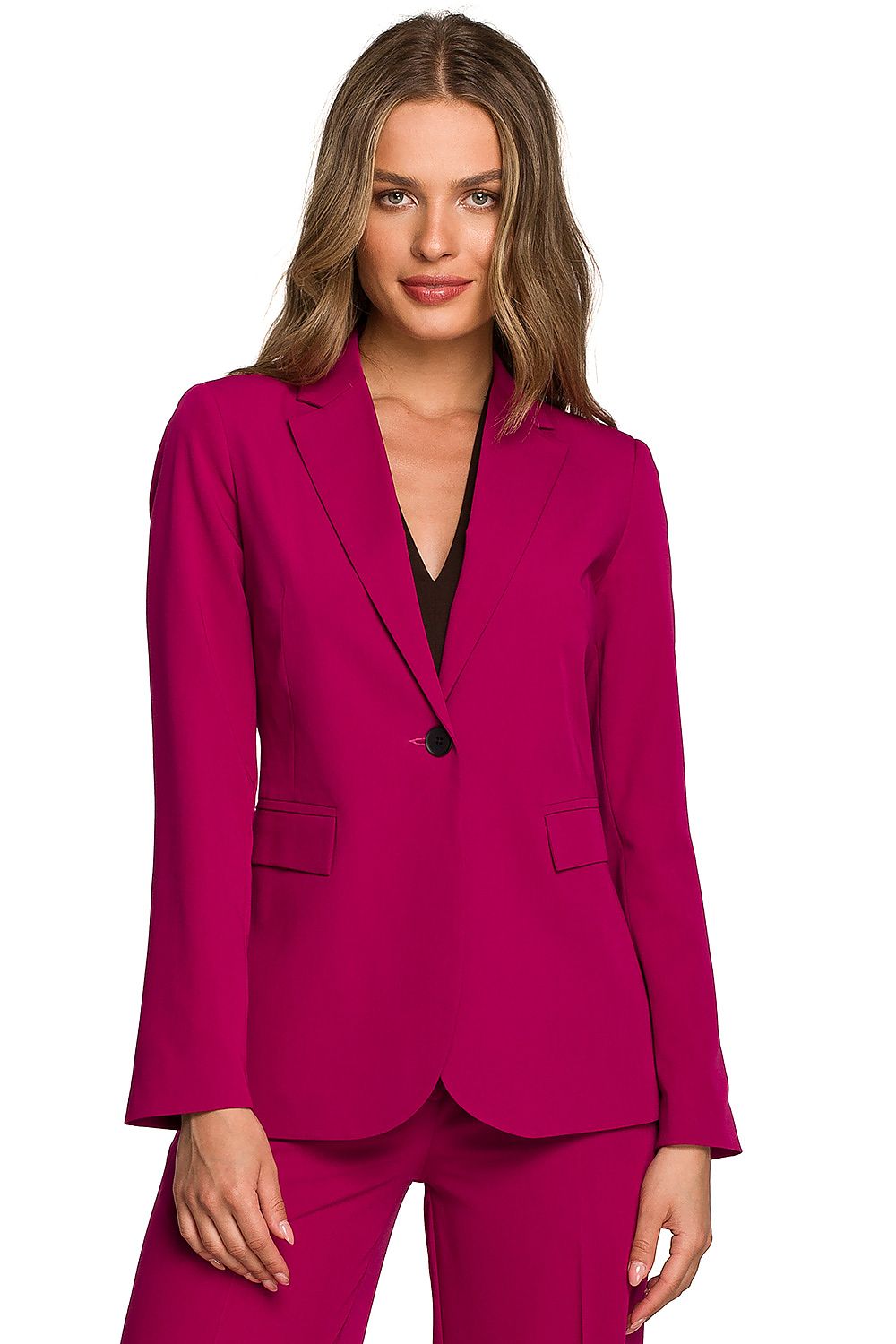 Jakke Stylove til dame fra MS StyleHaven, laget av polyester; Viskose; Elastan-1, farge Grønn, størrelse XL, med long ermer, perfekt til dress