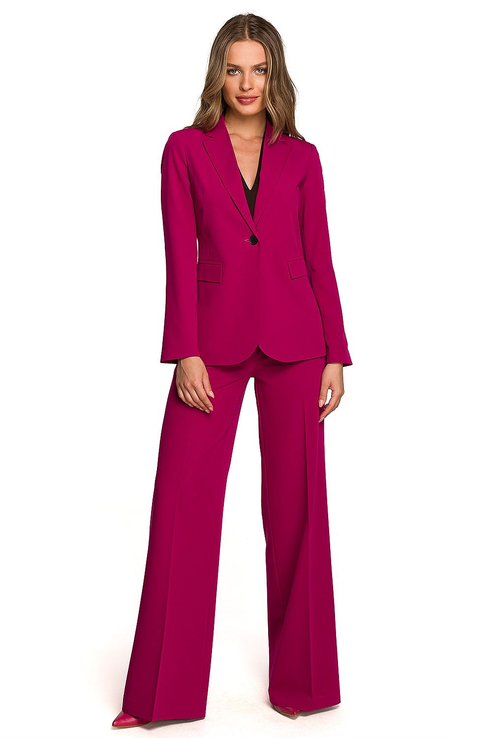 Jakke Stylove til dame fra MS StyleHaven, laget av polyester; Viskose; Elastan-1, farge Grønn, størrelse XXL, med long ermer, perfekt til dress