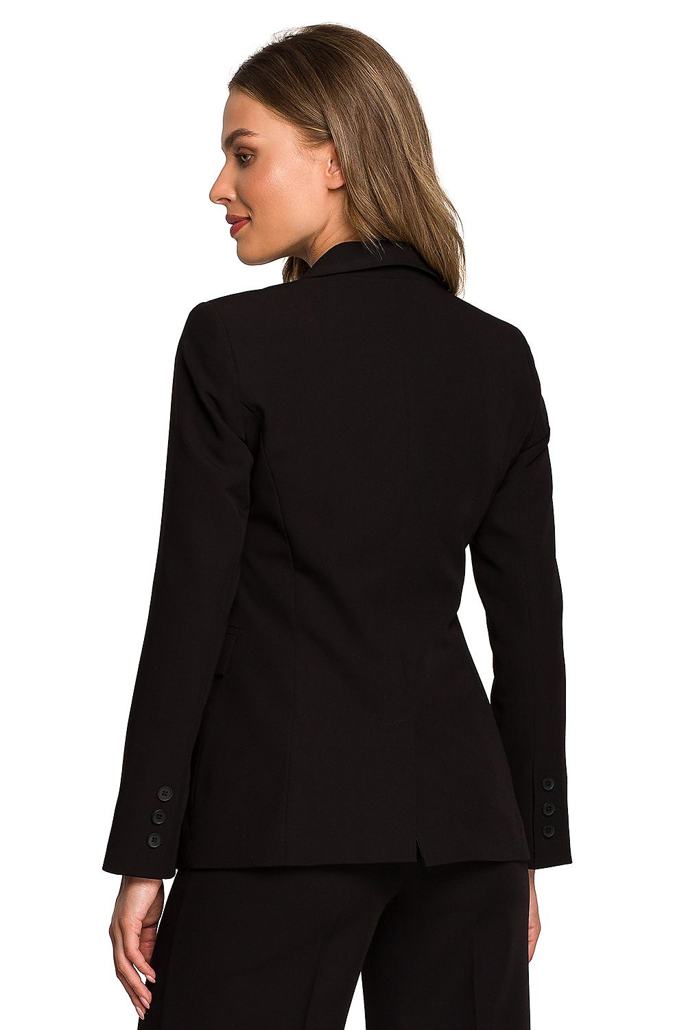 Jakke Stylove til dame fra MS StyleHaven, laget av polyester; Viskose; Elastan-1, farge Fiolett, størrelse XL, med long ermer, perfekt til dress
