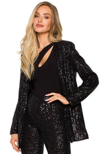 Jakke Moe til dame fra MS StyleHaven, laget av polyester, farge Grå, størrelse XXL, med long ermer, perfekt til dress