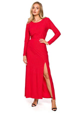 Aftenkjole - Moe til dame fra MS StyleHaven, laget av polyester, farge Grønn, størrelse XXL, med long ermer, perfekt til dress