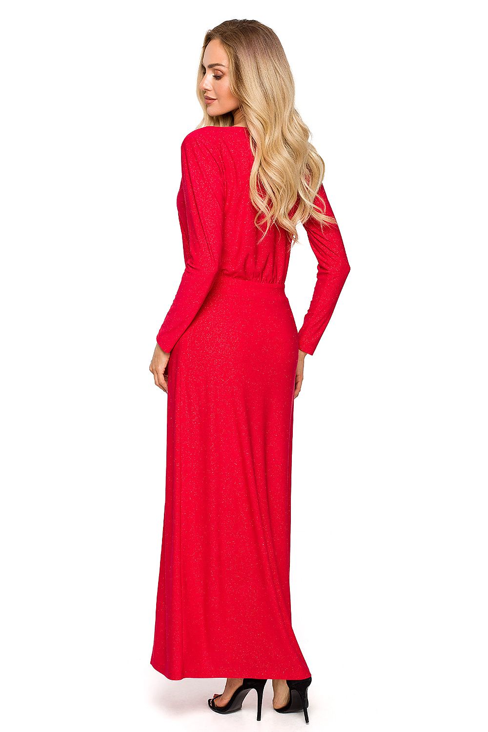 Aftenkjole - Moe til dame fra MS StyleHaven, laget av polyester, farge beige, størrelse s, med long ermer, perfekt til dress