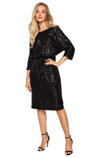 Aftenkjole Moe til dame fra MS StyleHaven, laget av polyester, farge Grå, størrelse XL, med 45720 ermer, perfekt til dress
