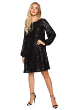 Aftenkjole Moe til dame fra MS StyleHaven, laget av polyester, farge Rosa, størrelse s, med long ermer, perfekt til dress