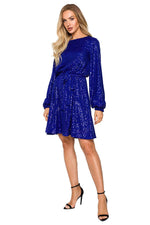 Aftenkjole Moe til dame fra MS StyleHaven, laget av polyester, farge Rosa, størrelse L, med long ermer, perfekt til dress