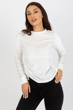 Kort Sommerbluse Lakerta til dame fra MS StyleHaven, laget av Bomull; Viskose; polyester; Elastan, farge Grå, størrelse L/XL, med long ermer, perfekt til casual; dress