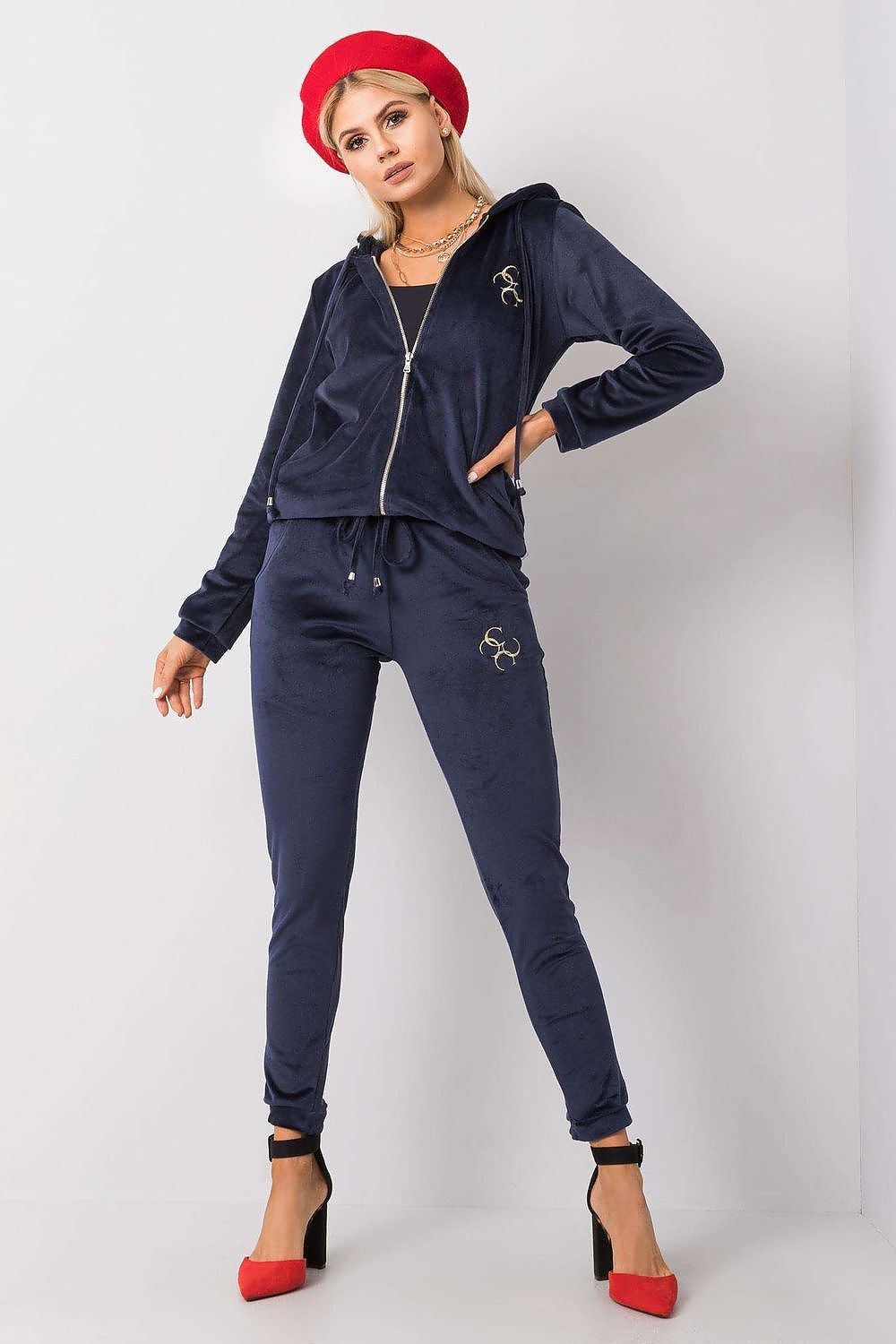 Sett - Relevance til dame fra MS StyleHaven, laget av Viskose; Elastan-1, farge Blå 2, størrelse S/M, med 45720 ermer, perfekt til casual; dress