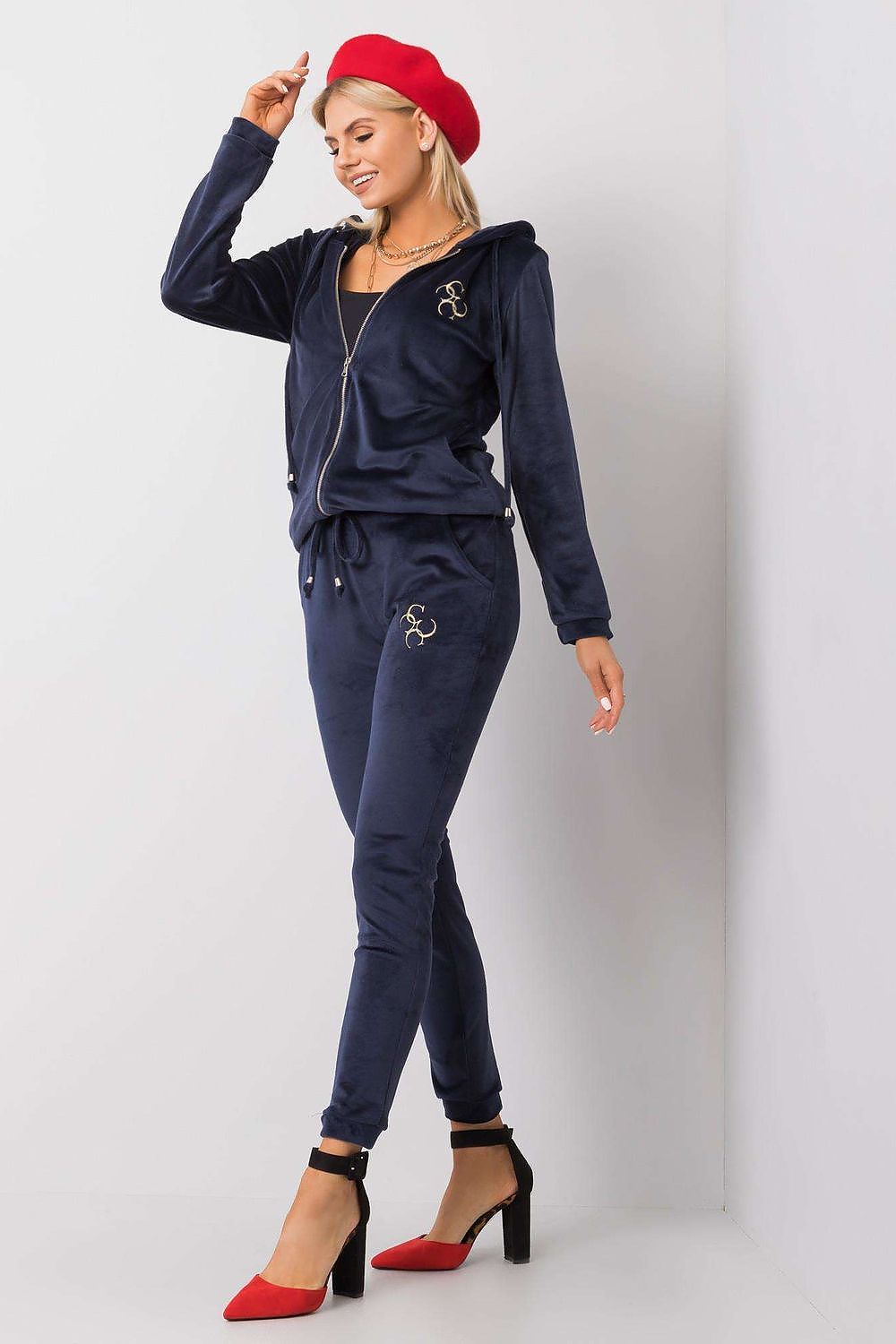 Sett - Relevance til dame fra MS StyleHaven, laget av Viskose; Elastan-1, farge Blå 2, størrelse S/M, med 45720 ermer, perfekt til casual; dress