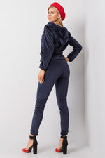Sett - Relevance til dame fra MS StyleHaven, laget av Viskose; Elastan-1, farge Blå 2, størrelse S/M, med 45720 ermer, perfekt til casual; dress