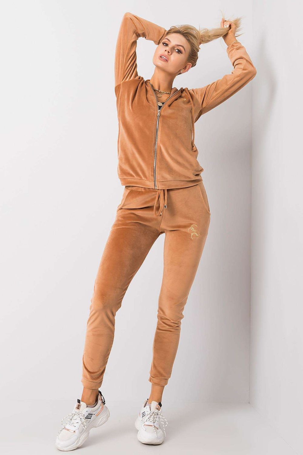 Sett - Relevance til dame fra MS StyleHaven, laget av Viskose; Elastan-1, farge Blå 2, størrelse S/M, med 45720 ermer, perfekt til casual; dress