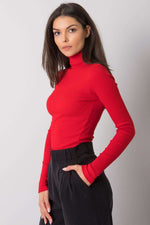 Turtleneck Rue Paris til dame fra MS StyleHaven, laget av Bomull, farge beige, størrelse S/M, med sleeveless; 3-4 ermer, perfekt til casual; dress