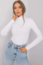 Turtleneck Rue Paris til dame fra MS StyleHaven, laget av Bomull, farge beige 2, størrelse L/XL, med sleeveless; 3-4 ermer, perfekt til casual; dress