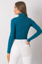 Turtleneck Rue Paris til dame fra MS StyleHaven, laget av Bomull, farge Brun, størrelse L/XL, med sleeveless; 3-4 ermer, perfekt til casual; dress