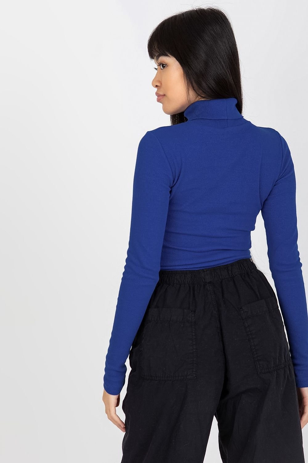 Turtleneck Rue Paris til dame fra MS StyleHaven, laget av Bomull, farge Brun, størrelse L/XL, med sleeveless; 3-4 ermer, perfekt til casual; dress