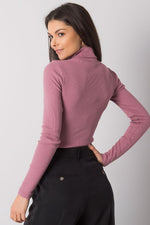 Turtleneck Rue Paris til dame fra MS StyleHaven, laget av Bomull, farge Brun, størrelse L/XL, med sleeveless; 3-4 ermer, perfekt til casual; dress