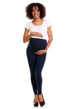 Blissful Bump Leggings fra PeeKaBoo til dame fra MS StyleHaven, laget av Bomull; Elastan, farge Marineblå, størrelse S/M, med 45720 ermer, perfekt til casual; dress