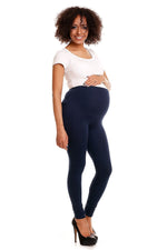 Blissful Bump Leggings fra PeeKaBoo til dame fra MS StyleHaven, laget av Bomull; Elastan, farge Marineblå, størrelse L/XL, med 45720 ermer, perfekt til casual; dress
