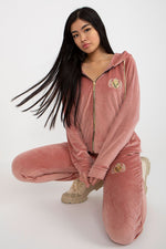 Sett - Relevance til dame fra MS StyleHaven, laget av Viskose; Elastan-1, farge Rosa, størrelse S/M, med 45720 ermer, perfekt til casual; dress