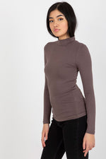 Turtleneck Rue Paris til dame fra MS StyleHaven, laget av Viskose, farge Rosa, størrelse M, med sleeveless; 3-4 ermer, perfekt til casual; dress