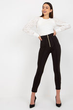 Leggings Og Bella til dame fra MS StyleHaven, laget av polyester, farge Svart, størrelse s, med 45720 ermer, bukselengde long, perfekt til casual