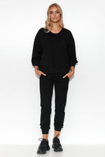 Sett Makadamia til dame fra MS StyleHaven, laget av Bomull, farge Oransje, størrelse 40/42, med long ermer, perfekt til casual; dress