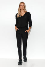 Sett Makadamia til dame fra MS StyleHaven, laget av Bomull, farge Oransje, størrelse 36/38, med long ermer, perfekt til casual; dress