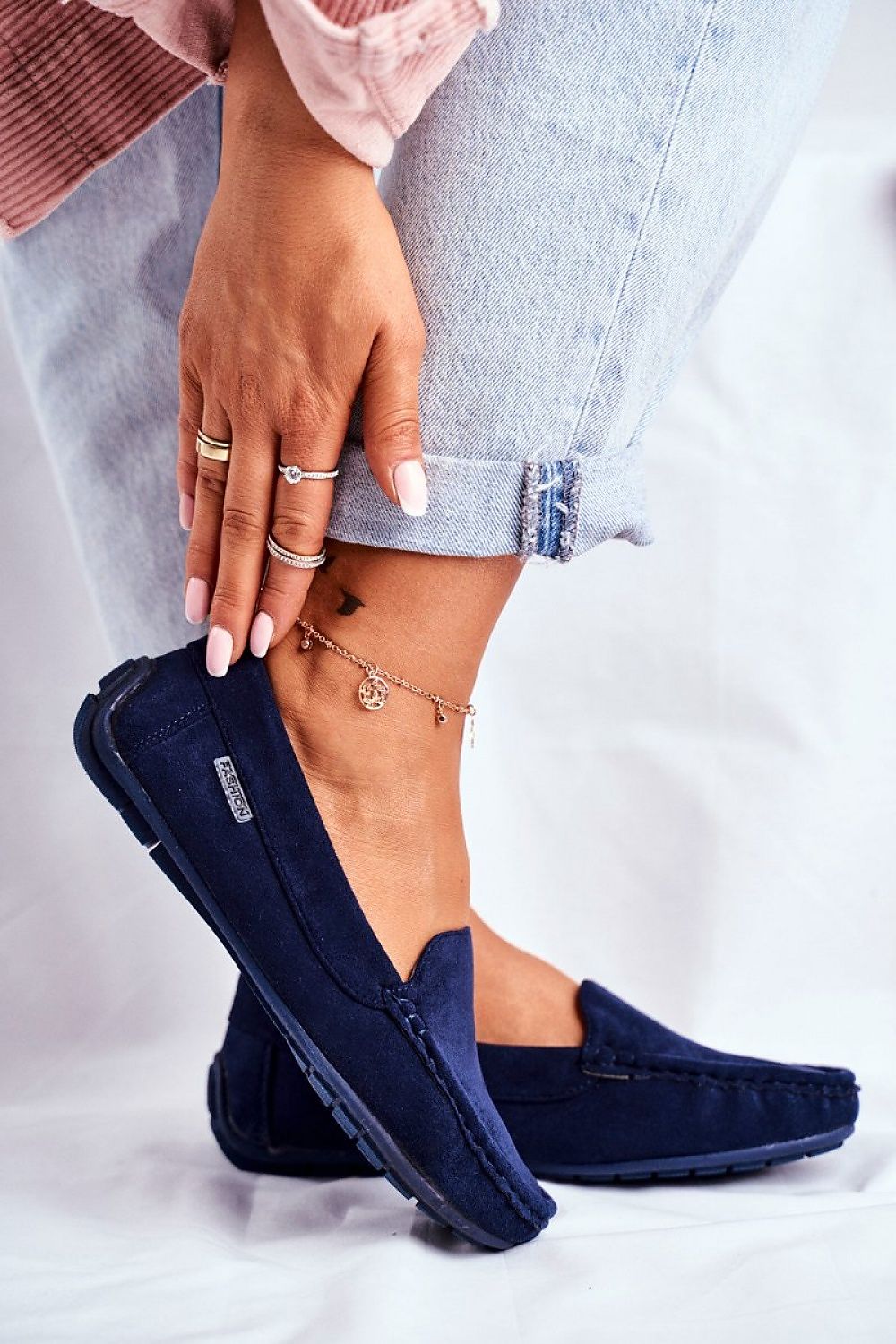 Mocassin Step in Style til dame fra MS StyleHaven, laget av polyester, farge Grønn, størrelse 40, med long ermer, perfekt til casual