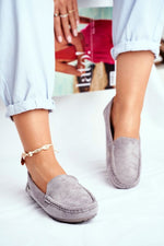 Mocassin Step in Style til dame fra MS StyleHaven, laget av polyester, farge Marineblå, størrelse 36, med long ermer, perfekt til casual