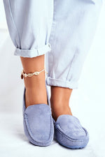 Mocassin Step in Style til dame fra MS StyleHaven, laget av polyester, farge Marineblå, størrelse 39, med long ermer, perfekt til casual