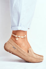 Mocassin Step in Style til dame fra MS StyleHaven, laget av polyester, farge Marineblå, størrelse 41, med long ermer, perfekt til casual