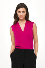 Bluse Nife til dame fra MS StyleHaven, laget av Viskose, farge Rosa, størrelse 36, med 45720 ermer, perfekt til casual; dress