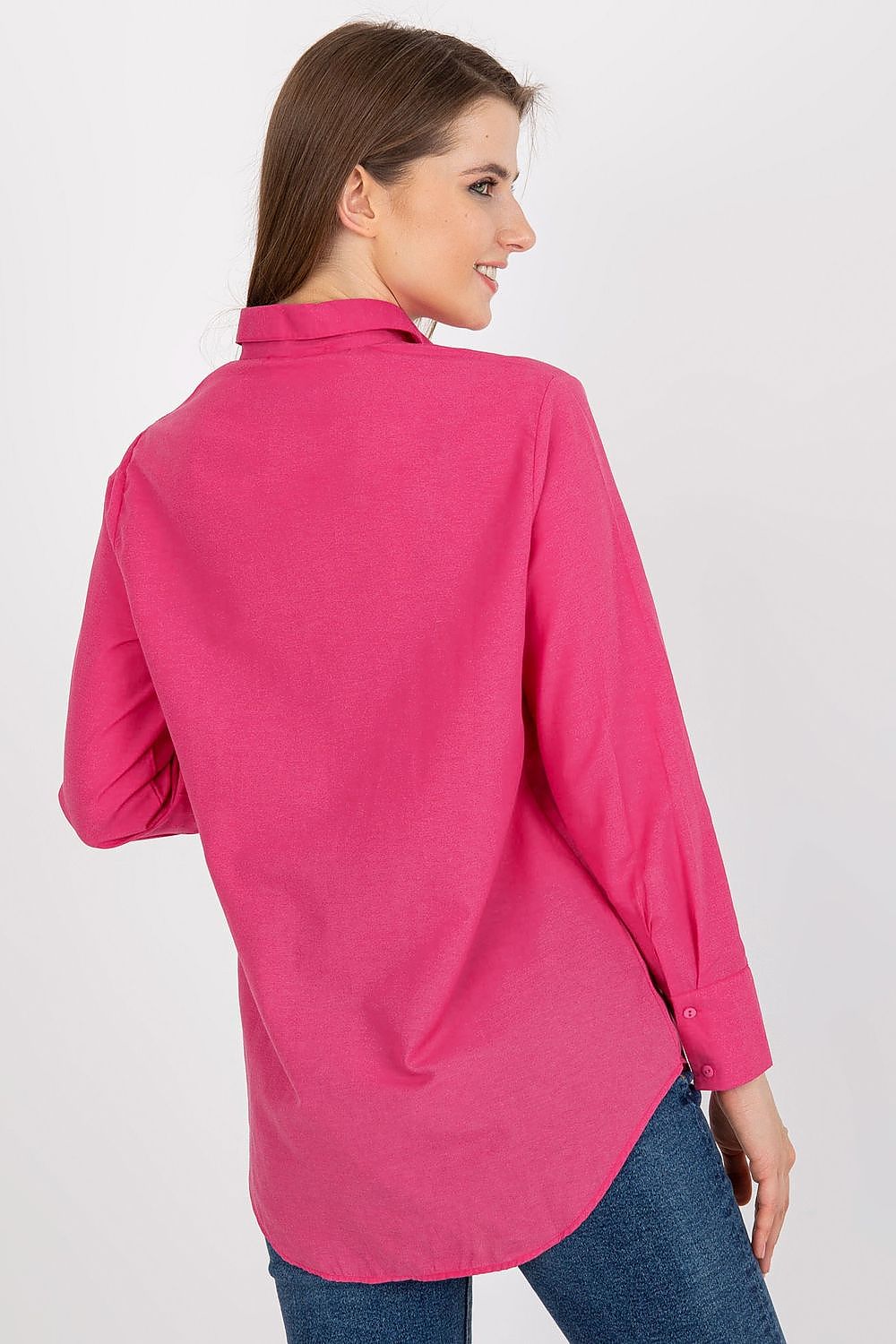 Klassisk Skjorte med Lange Ermer - FP til dame fra MS StyleHaven, størrelse L, med long, kjolelengde knee, kjolestil sweater