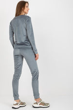 Sett - Relevance til dame fra MS StyleHaven, laget av Viskose; Elastan-1, farge Blå 2, størrelse S/M, med short ermer, perfekt til casual; dress