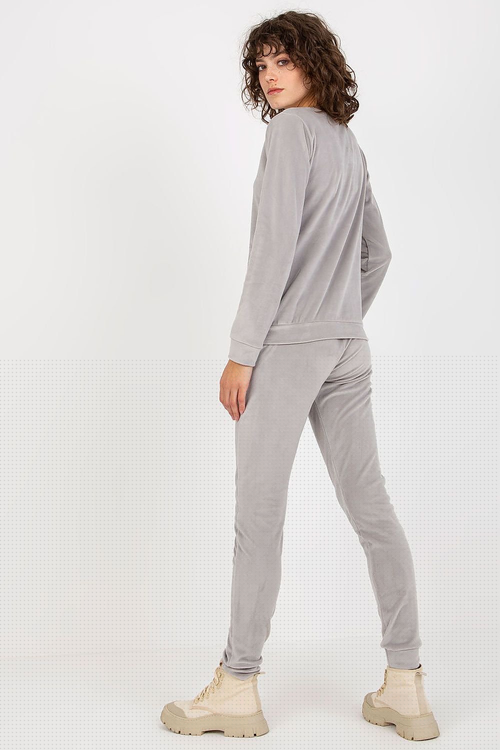 Sett - Relevance til dame fra MS StyleHaven, laget av Viskose; Elastan-1, farge Blå, størrelse S/M, med short ermer, perfekt til casual; dress