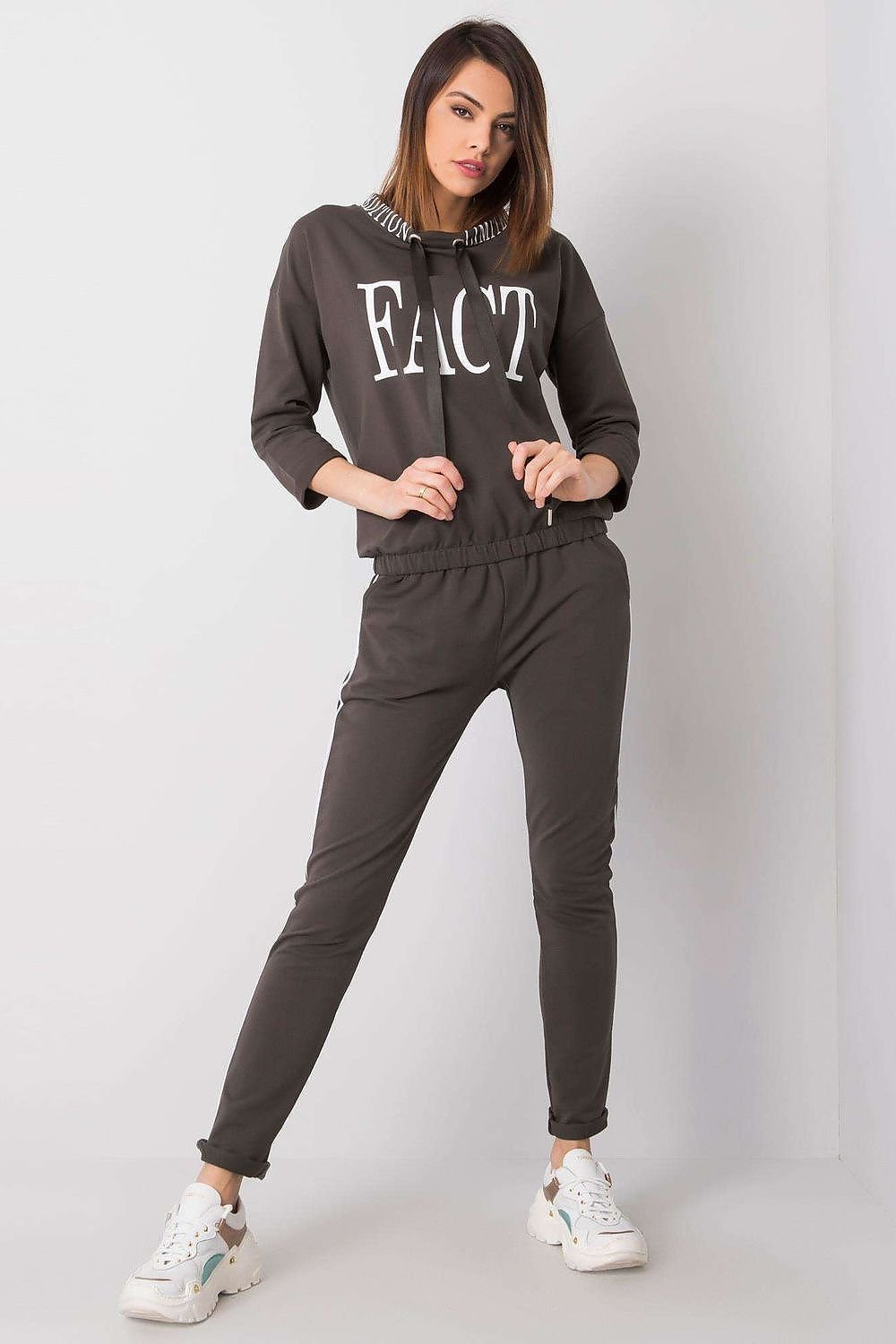 Sett - Relevance til dame fra MS StyleHaven, laget av Bomull, farge Grønn, størrelse S/M, med short ermer, perfekt til casual; dress