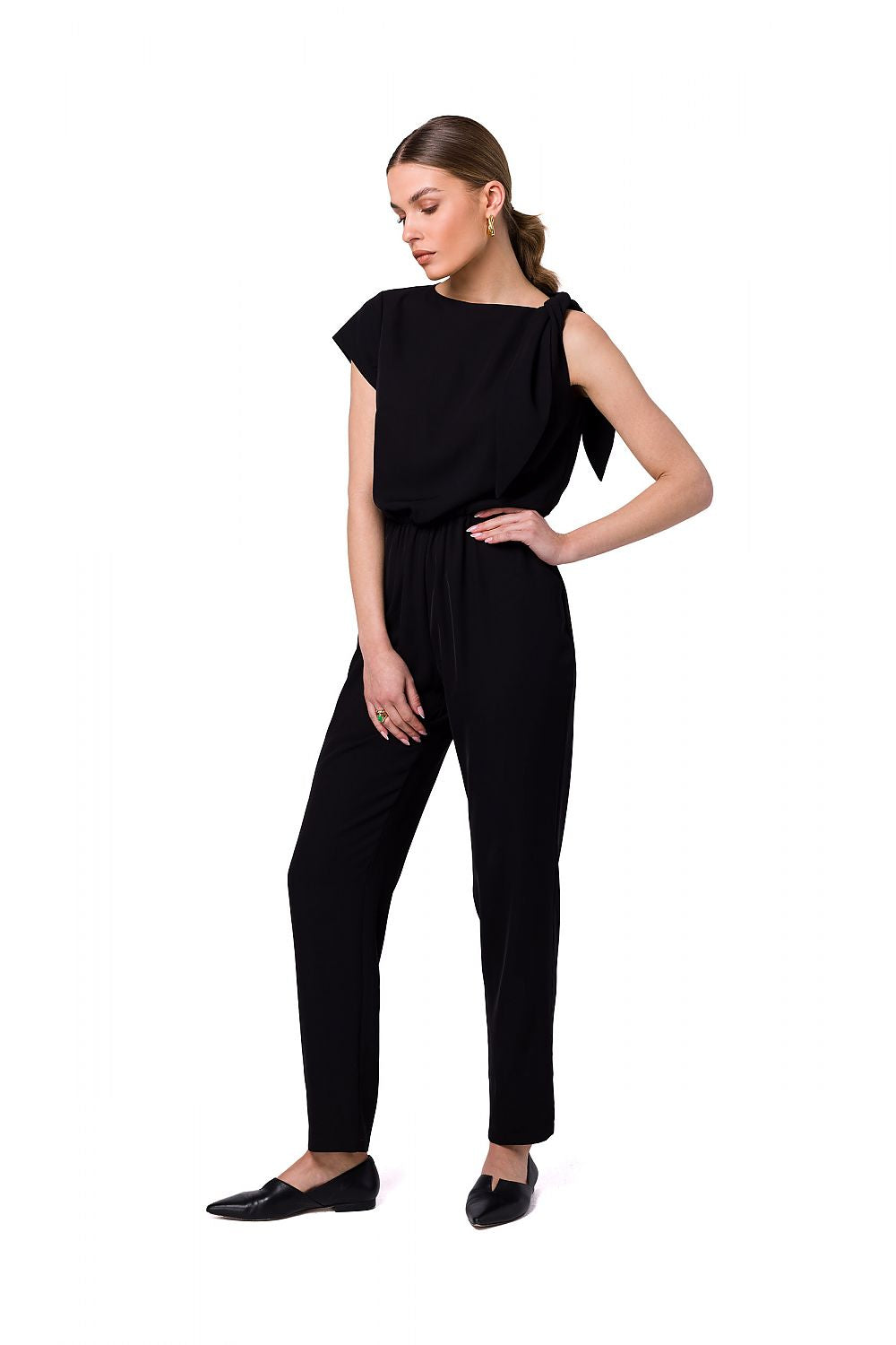 Dress Stylove til dame fra MS StyleHaven, laget av polyester; Elastan, farge Fiolett, størrelse XXL, med sleeveless ermer, perfekt til dress