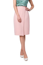 Skjørt Stylove til dame fra MS StyleHaven, laget av polyester; Elastan, farge Rosa, størrelse s, med sleeveless ermer, knee-1 lengde, perfekt til dress