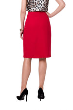 Skjørt Stylove til dame fra MS StyleHaven, laget av polyester; Elastan, farge Blå, størrelse XL, med sleeveless ermer, perfekt til dress