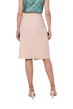 Skjørt Stylove til dame fra MS StyleHaven, laget av polyester; Elastan, farge Rød, størrelse XXL, med sleeveless ermer, perfekt til dress