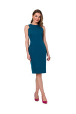 Dagkjole Stylove til dame fra MS StyleHaven, laget av polyester; Elastan-1, farge Rosa, størrelse L, med sleeveless ermer, perfekt til dress