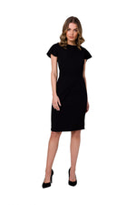 Cocktailkjole Stylove til dame fra MS StyleHaven, laget av polyester; Elastan-1, farge Fiolett, størrelse XXL, med cap ermer, perfekt til dress