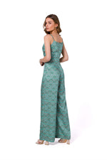 Jumbsuit Stylove til dame fra MS StyleHaven, laget av polyester, farge Brun, størrelse XL, med sleeveless ermer, perfekt til dress