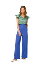 Damebukser Stylove til dame fra MS StyleHaven, laget av polyester, farge Fiolett, størrelse L, med long ermer, perfekt til dress